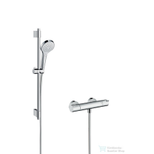Hansgrohe CROMA Select S termosztátos zuhanycsaptelep zuhanyszettel, króm/fehér 27833400 csaptelep