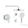 Hansgrohe falsík alatti zuhanyrendszer VERNIS BLEND kezelővel, Kielle kiegészítőkkel, króm SANI21HKK009