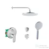 Hansgrohe falsík alatti zuhanyrendszer VERNIS BLEND kezelővel, Kielle kiegészítőkkel, króm SANI21HKK010