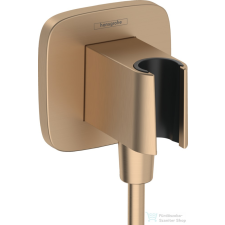 Hansgrohe FIXFIT Q zuhanytartó gégecső csatlakozóval, szálcsiszolt bronz 26887140 csaptelep