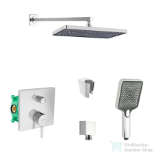 Hansgrohe Hansrohe falsík alatti zuhanyrendszer FINORIS kezelővel, Kielle kiegészítőkkel, króm SANI21HKK007 csaptelep