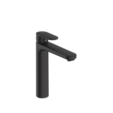 Hansgrohe Magas mosdó csaptelep Hansgrohe Vernis Blend leeresztőszelep nélkül fekete matt 71582670 csaptelep