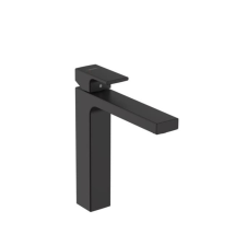 Hansgrohe Magas mosdó csaptelep Hansgrohe Vernis Shape leeresztőszeleppel fekete matt 71562670 csaptelep