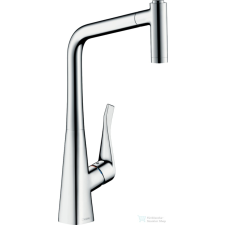 Hansgrohe METRIS M71 egykaros mosogató csaptelep kihúzható fejjel 320, króm 73801000 csaptelep