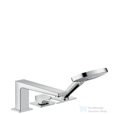 Hansgrohe METROPOL 3-lyukú, egykaros kádcsaptelep, peremre építhető, króm 74551000 csaptelep