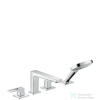 Hansgrohe METROPOL 4-lyukú, egykaros kádcsaptelep, peremre építhető, króm 74553000