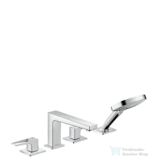 Hansgrohe METROPOL 4-lyukú, egykaros kádcsaptelep, peremre építhető, króm 74553000 csaptelep