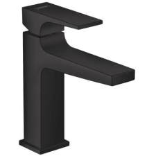 Hansgrohe Metropol egykaros mosdócsaptelep 110 Push-Open lefolyóval matt fekete csaptelep