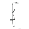 Hansgrohe Pulsify S Showerpipe 260 1 jet Ecosmart Showertablet Select 400 zuhanyrendszer, szálcsiszolt fekete króm 24221340