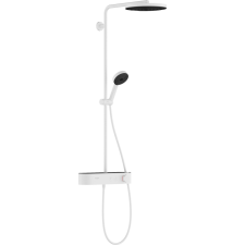 Hansgrohe Pulsify S Showerpipe 260 1 jet és ShowerTablet Select 400 Matt fehér csaptelep