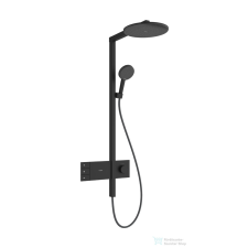 Hansgrohe RAINDANCE ALIVE S 2 jet termosztátos zuhanyrendszer, matt fekete 24595670 csaptelep