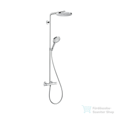 Hansgrohe RAINDANCE S Showerpipe 240, 1jet, Ecosmart termosztátos zuhanyrendszer, króm 28823000 csaptelep