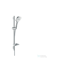 Hansgrohe Raindance Select 120 EcoSmart / Unica&#039;S Puro zuhanyszett 0,65 m, fehér króm 26622400 csaptelep