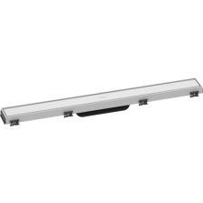 Hansgrohe RainDrain Match Zuhanylefolyó színkészlet 700, állítató magasságú kerettel matt fehér 56037700 építőanyag