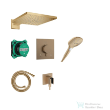Hansgrohe RANIDANCE E termosztátos falsík alatti zuhanyrendszer, szálcsiszolt bronz 24623140 csaptelep