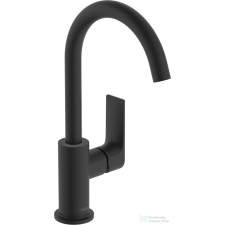 Hansgrohe REBRIS E 210 mosdócsaptelep elforgatható kifolyóval,automata leeresztővel, matt fekete 72576670 csaptelep