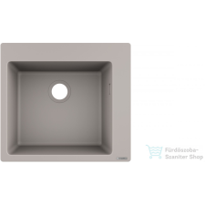 Hansgrohe S51 S510-F450 beépített mosogatómedence 450,betonszürke 43312380 mosogatótálca