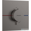 Hansgrohe ShowerSelect Comfort E termosztát falsík alatti szereléshez,szálcsiszolt fekete króm 15574340