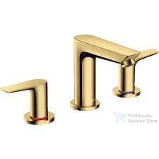 Hansgrohe TALIS E 3 üléses mosdó csaptelep, automata leeresztővel, polírozott arany 71733990 csaptelep