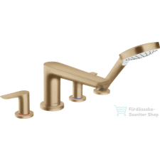Hansgrohe TALIS E 4 üléses kádperemre szerelhető kád csaptelep, szálcsiszolt bronz 71748140 csaptelep