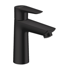 Hansgrohe Talis E egykaros mosdócsaptelep 110 automata lefolyó-garnitúrával matt fekete csaptelep