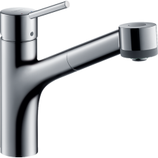 Hansgrohe Talis M52 Egykaros konyhai csaptelep kihúzható zuhanyfejjel króm 32841000 csaptelep