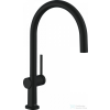 Hansgrohe TALIS M54 egykaros mosogató csaptelep 220, matt fekete 72843670
