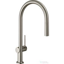 Hansgrohe TALIS M54 egykaros mosogató csaptelep kihúzható fejjel, nemesacél felület 72803800 csaptelep