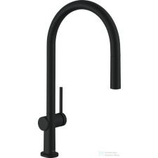 Hansgrohe TALIS M54 kihúzható fejes 1 jet mosogató csaptelep 210, matt fekete 72802670 csaptelep