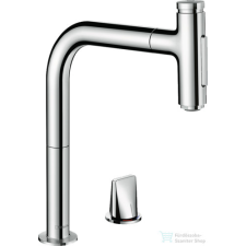 Hansgrohe TALIS M71 egykaros 2 lyukú mosogató csaptelep kihúzható fejjel, króm 73818000 csaptelep