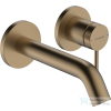 Hansgrohe Tecturis S falsík alatti mosdó csaptelep 16,5 cm-es kifolyóval,belső egység nélkül,szálcsiszolt bronz 73350140