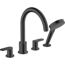 Hansgrohe Vernis Blend Peremre szerelhető kádcsaptelep matt fekete 71456670 csaptelep