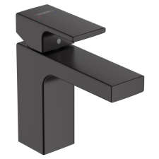 Hansgrohe Vernis Shape 100 egykaros mosdó csaptelep, automata lefolyógarnitúrával matt fekete 71561670 csaptelep