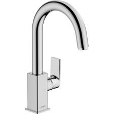 Hansgrohe Vernis Shape Egykaros mosdócsaptelep elforgatható kifolyóval és automata lefolyógarnitúrával króm 71564000 csaptelep