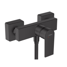 Hansgrohe Vernis Shape egykaros zuhanycsaptelep falsíkon kívüli szereléshez, matt fekete csaptelep