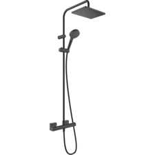Hansgrohe Vernis Shape Showerpipe 230, 1 jet, EcoSmart, termoszáttal matt fekete 26097670 csaptelep