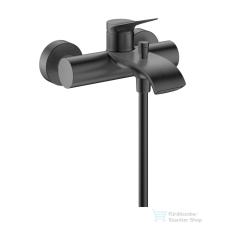 Hansgrohe VIVENIS kádtöltő csaptelep zuhanyszett nélkül, szálcsiszolt fekete króm 75423340 csaptelep