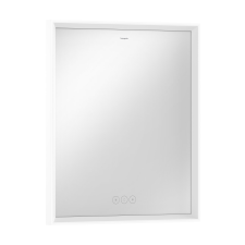 Hansgrohe Xarita E tükör 60.6x70.6 cm négyszögletes világítással fehér 54988700 fürdőszoba kiegészítő