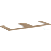 Hansgrohe Xelu Q 136x55 cm-es pult Xelu szekrényhez két kivágással,természetes tölgy 54099230