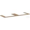 Hansgrohe Xelu Q 156x55 cm-es pult Xelu szekrényhez két kivágással,természetes tölgy 54112230