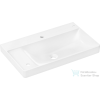 Hansgrohe XELU Q 80x48 cm-es mosdó túlfolyó nélkül, 2 furattal, bal oldali pulttal, fehér 60320450