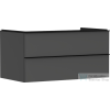 Hansgrohe XELU Q 98x57 cm-es 2 fiókos fali szekrény pulthoz,matt fekete fogantyúval,matt gyémántszürke 54079670