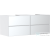 Hansgrohe XEVOLOS E 137x55 cm-es 4 fiókos fali szekrény pult nélkül,matt/metálfehér 54196320