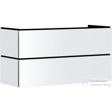 Hansgrohe XILESA E 118x47 cm-es 2 fiókos szekrény, matt fehér 54264700 fürdőszoba bútor