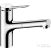 Hansgrohe ZESIS M33 150 mosogató csaptelep kihúzható zuhanyfejjel,2 jet, króm 74820000