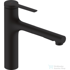 Hansgrohe ZESIS M33 160 mosogató csaptelep kihúzható zuhanyfejjel,2 jet,matt fekete 74822670 csaptelep