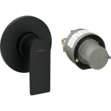 Hansgrohe Zuhany csaptelep szett falsík alatti, Rebris E matt fekete, Hansgrohe csaptelep