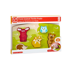 Hape TAPINTHATÓ PUZLLE - ÁLLATOK AZ ERDŐBEN puzzle, kirakós