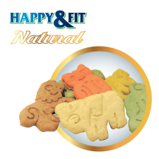 Happy&Fit Natural Állatfigurás Keksz - 10 kg jutalomfalat kutyáknak