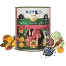 Happy&Fit Superior Dog Konzerv Friss Marhahús mangóval áfonyával 800g kutyaeledel